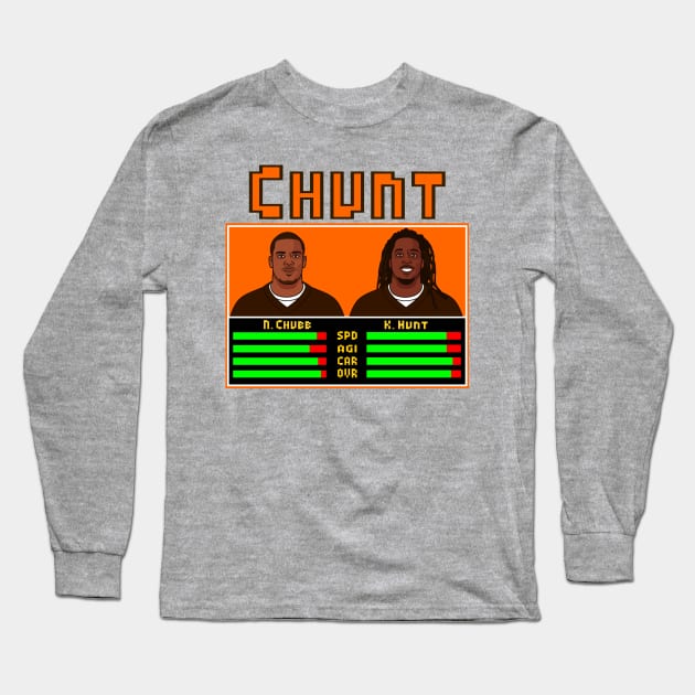 Jam Session - Cleveland Browns - Chubb & Hunt Long Sleeve T-Shirt by Docker Tees